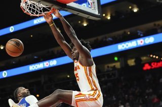Capela s'est blessé à la cheville droite mercredi à Miami KEYSTONE/AP/John Bazemore